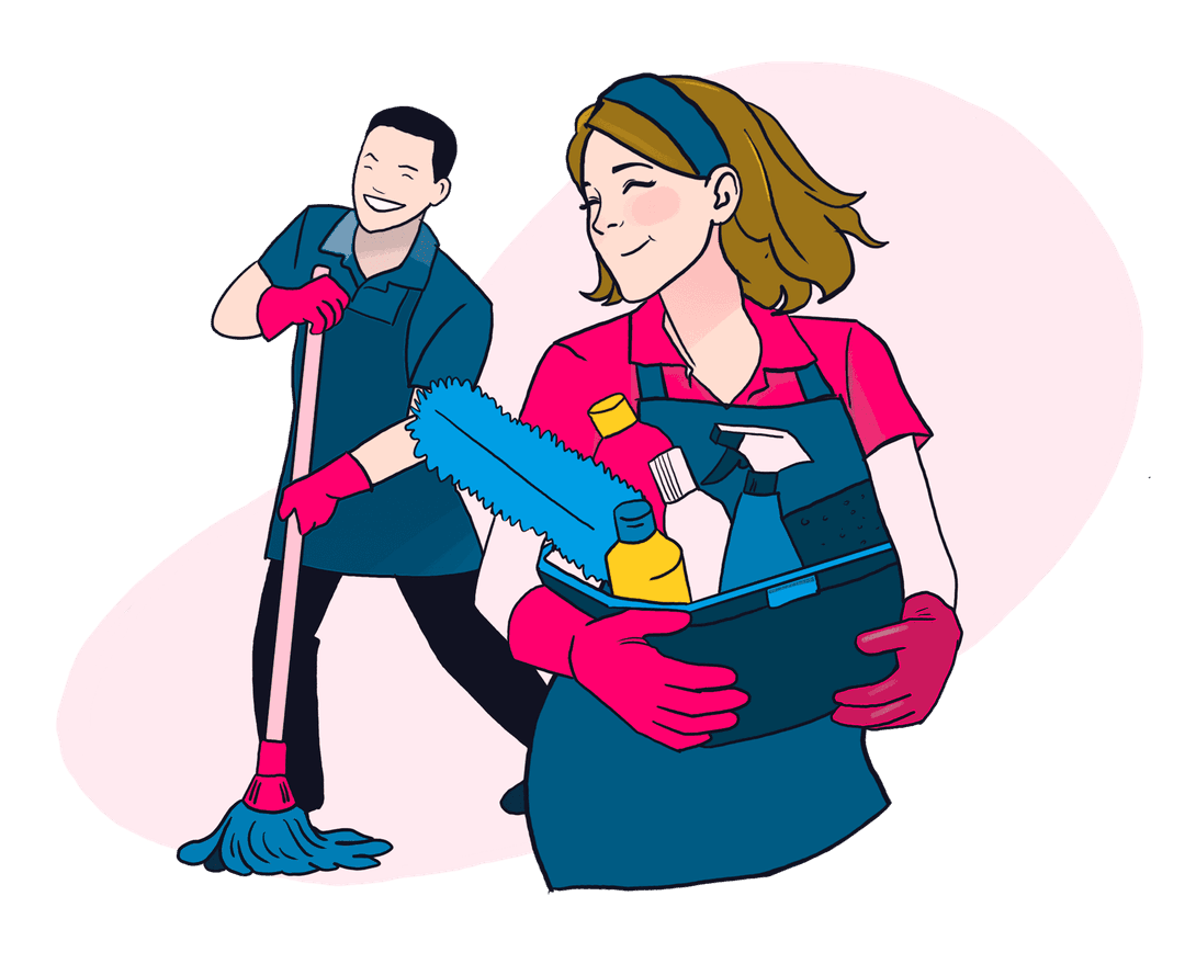 Équipe de nettoyage Tournez Ménage