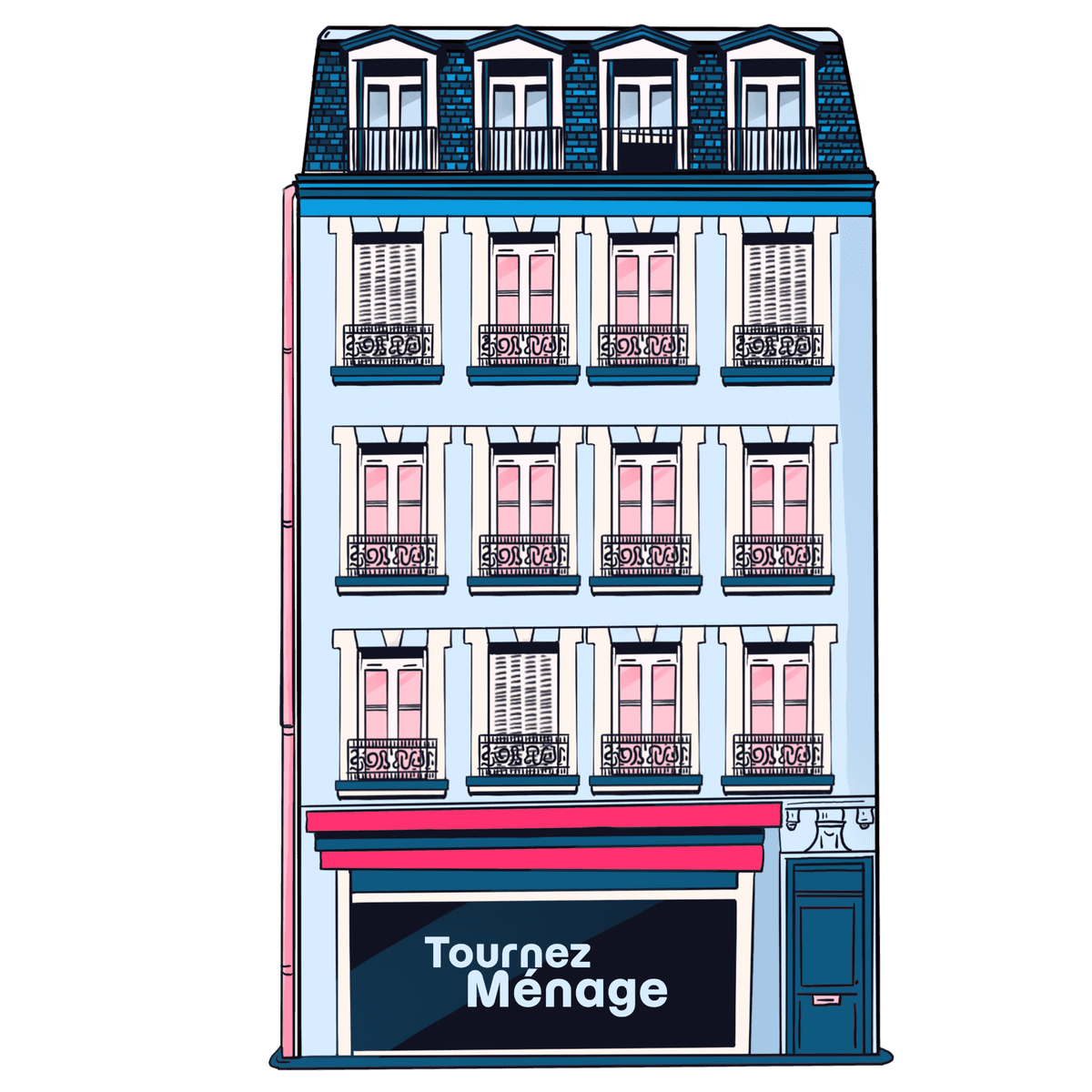 Immeuble parisien Tournez Ménage